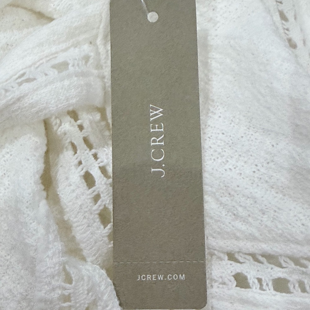 J. Crew Point Sur Tank Top Womens Large White
Embroidered Trim Style L3077 - Picture 5 of 6